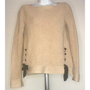 LOFT WOMANS NUDE CREAM XS SWEATER